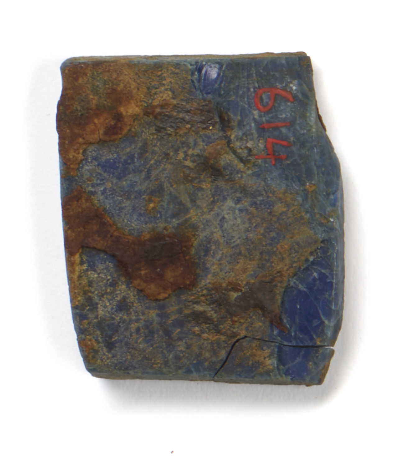Image for Fragment with Red Inlay on Blue